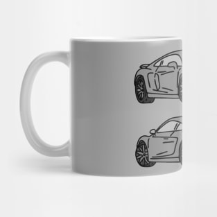 back and front luxury car Mug